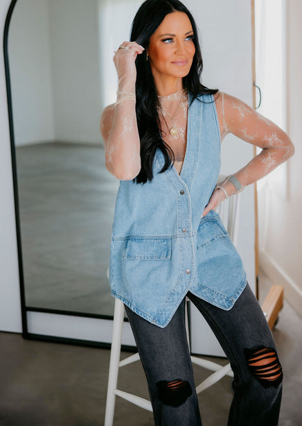 Ryle Denim Vest product view