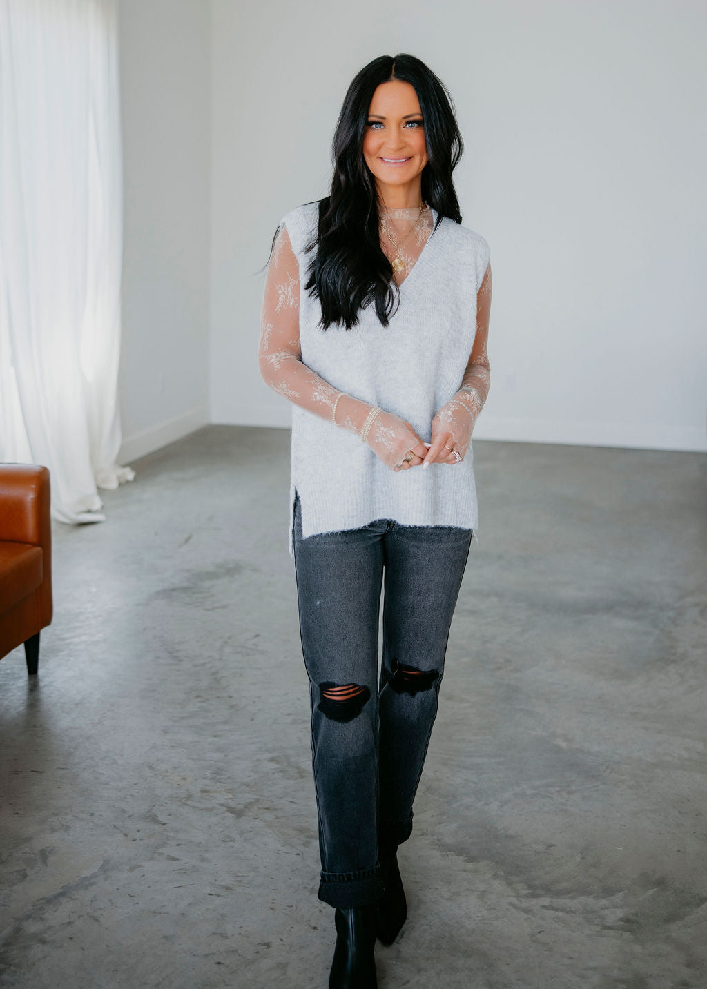 Lesley Knit Sweater Vest