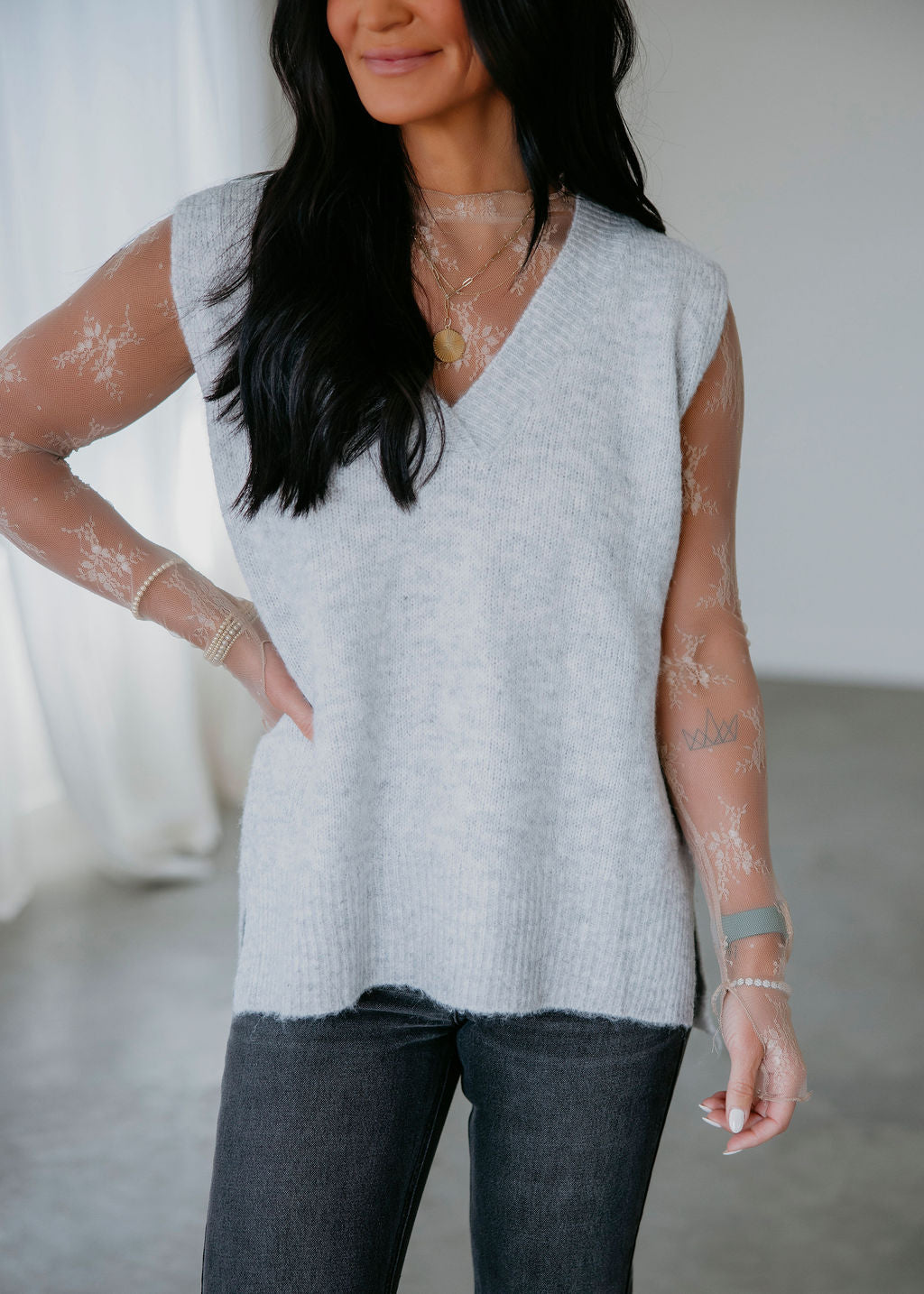 Lesley Knit Sweater Vest