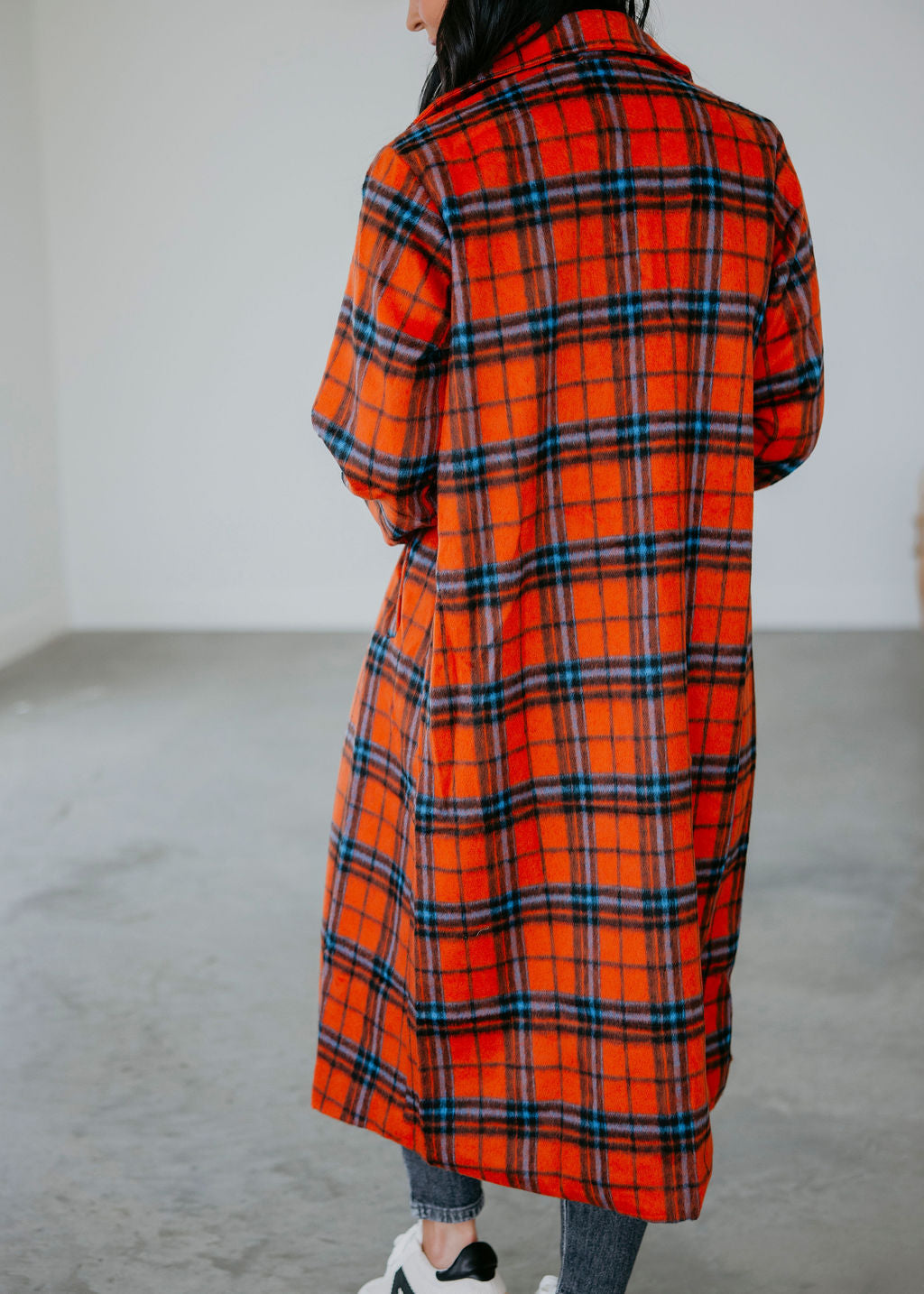 Jensyn Plaid Trench Coat