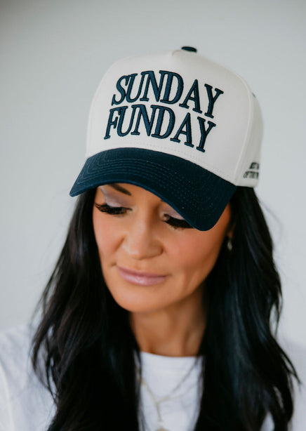 Vintage Sunday Funday Trucker Hat product view