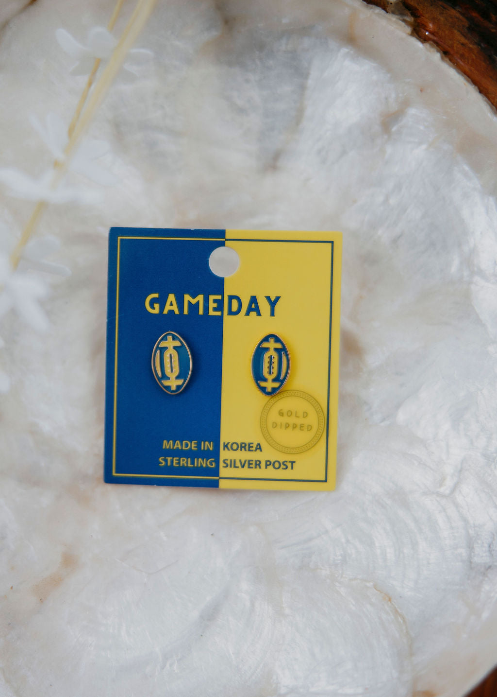 image of Gameday Football Stud Earrings