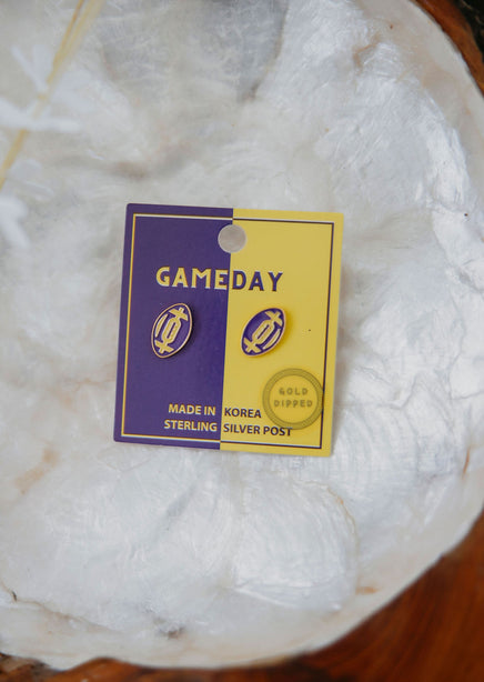 Gameday Football Stud Earrings product view