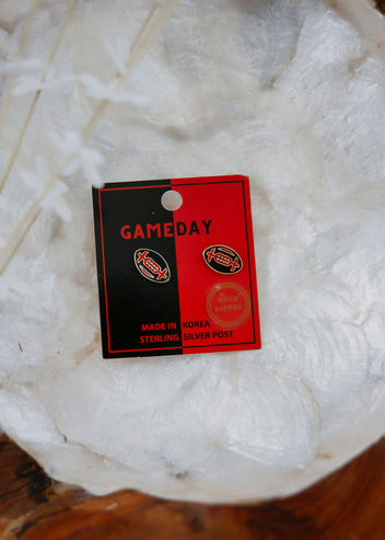 Gameday Football Stud Earrings