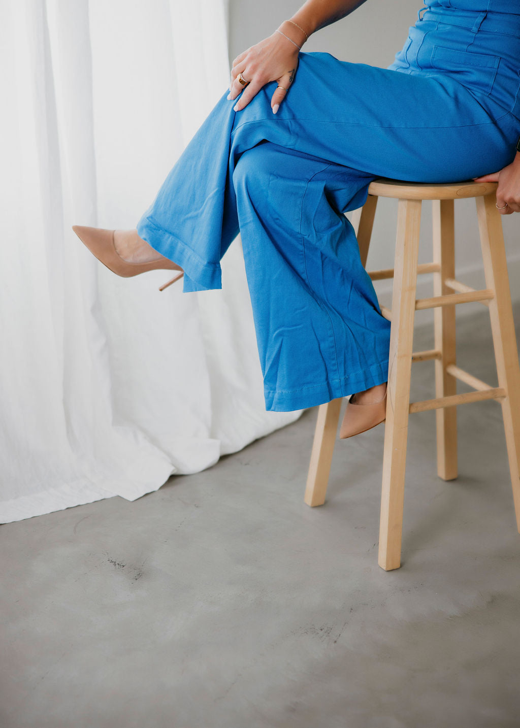 Meredith Strapless Denim Jumpsuit