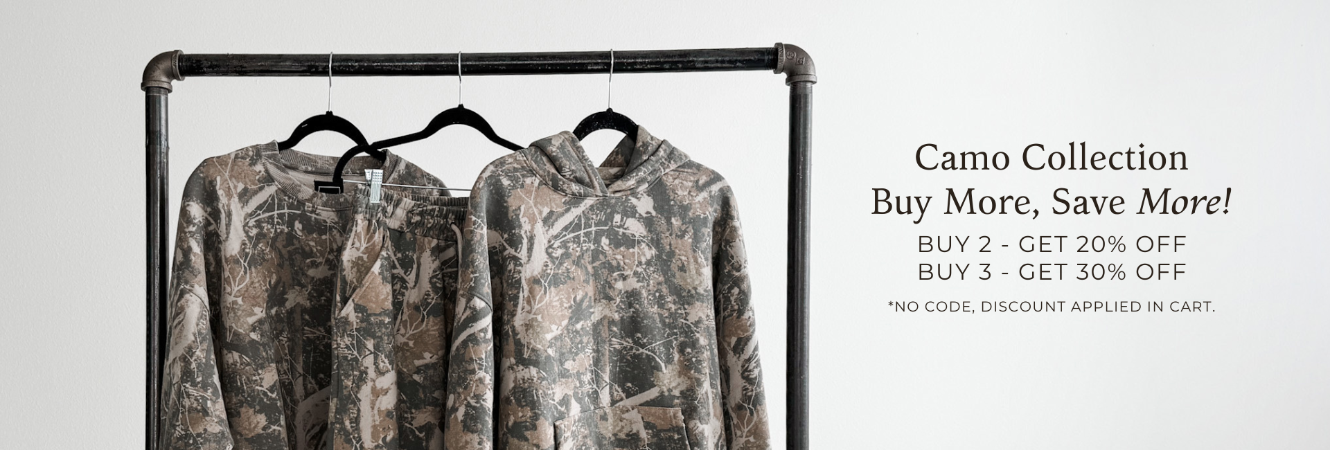 Camo collection. Buy more, save more!