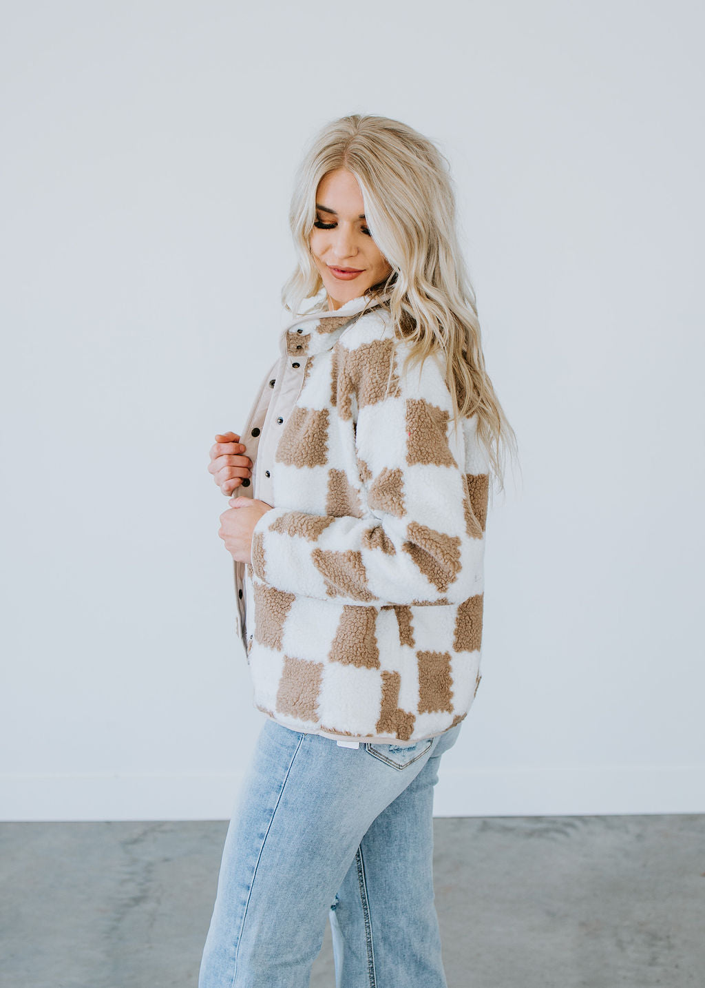 Beck Checkered Sherpa Shacket