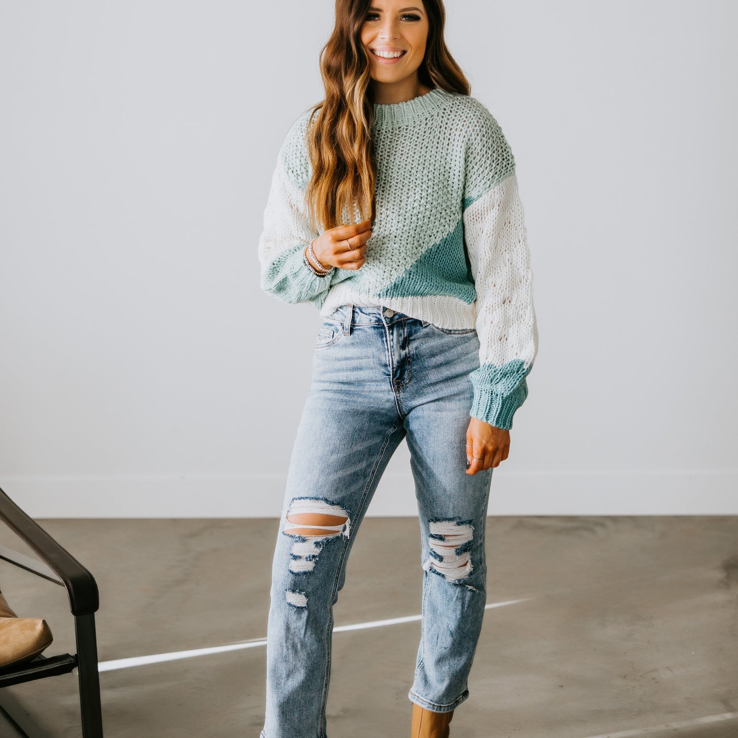 Davi Colorblock Sweater