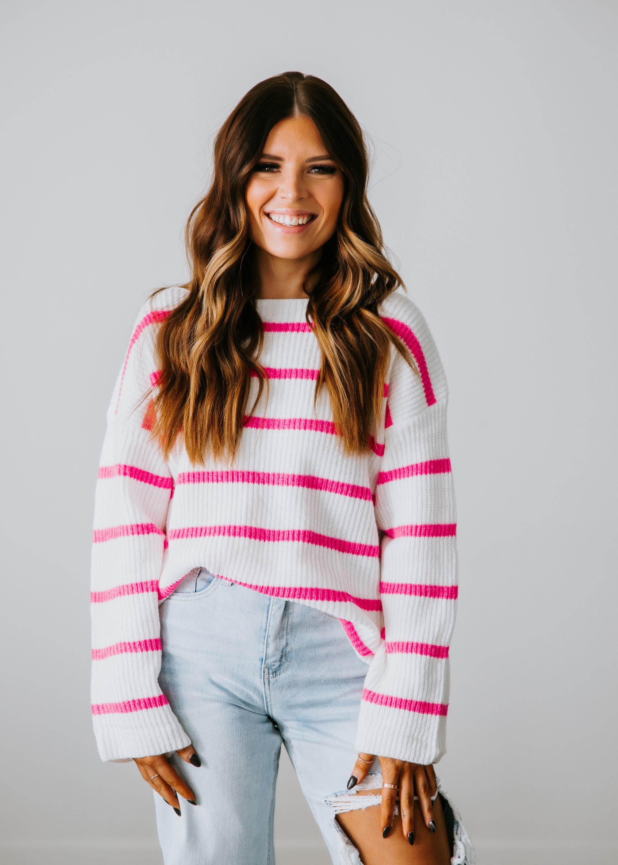 image of Willow Striped Sweater