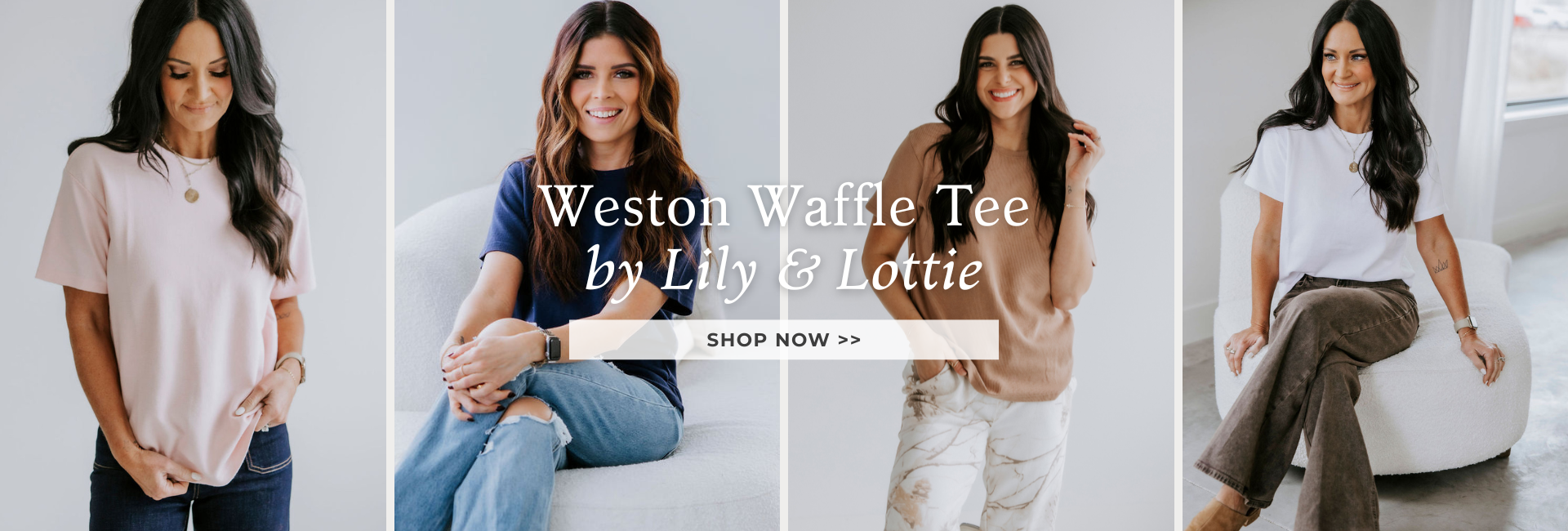 Weston Waffle Tee by Lily & Lottie. Shop now.