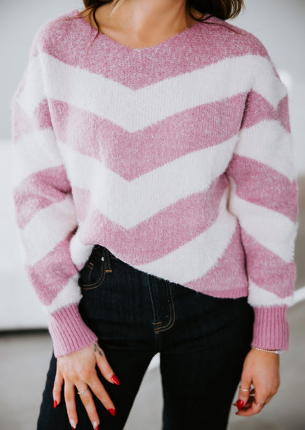 Elise Chevron Sweater