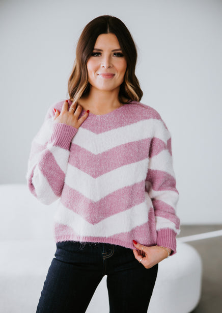 Elise Chevron Sweater