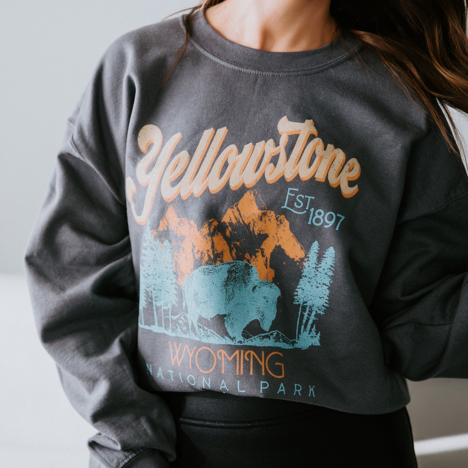 Yellowstone Wyoming Graphic Sweatshirt