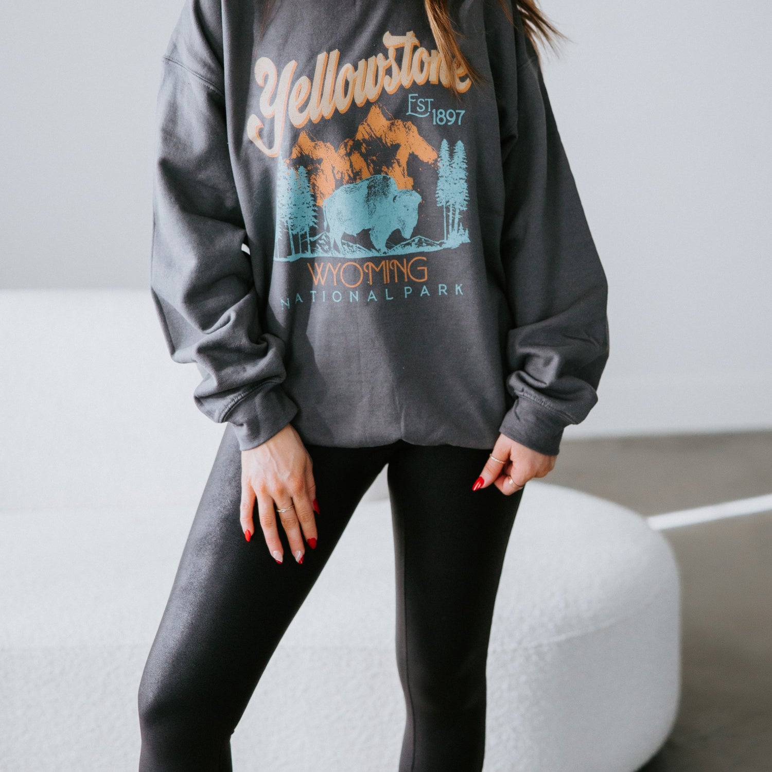 Yellowstone Wyoming Graphic Sweatshirt