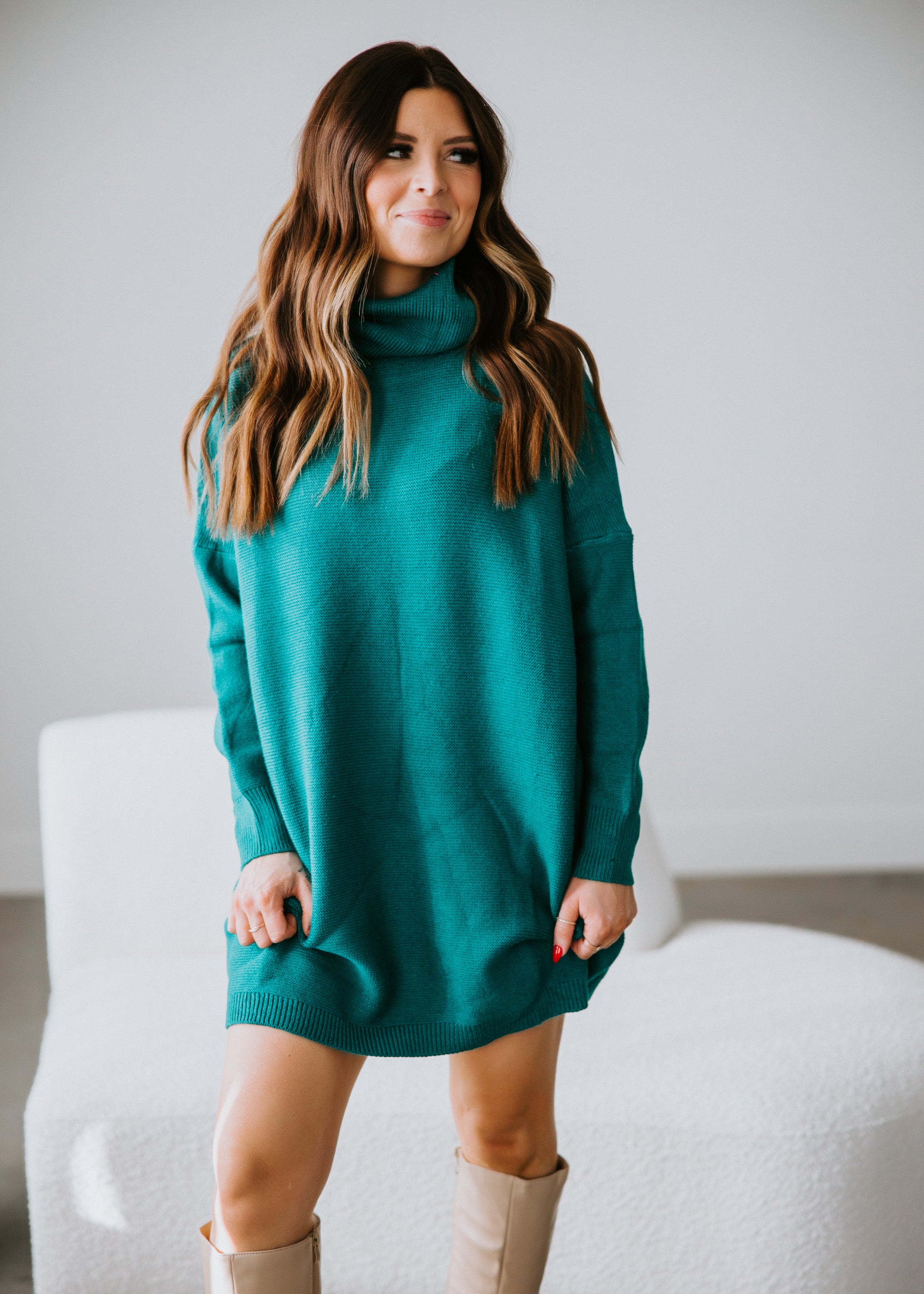 image of Neelie Knit Tunic Sweater