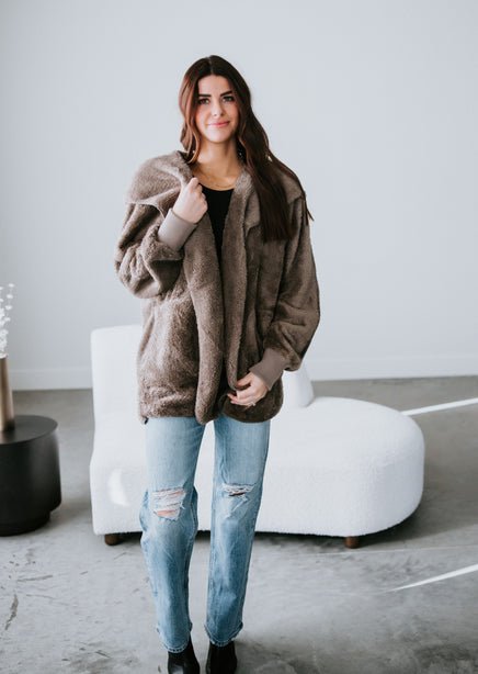 Be Fur-Real Plush Hooded Jacket