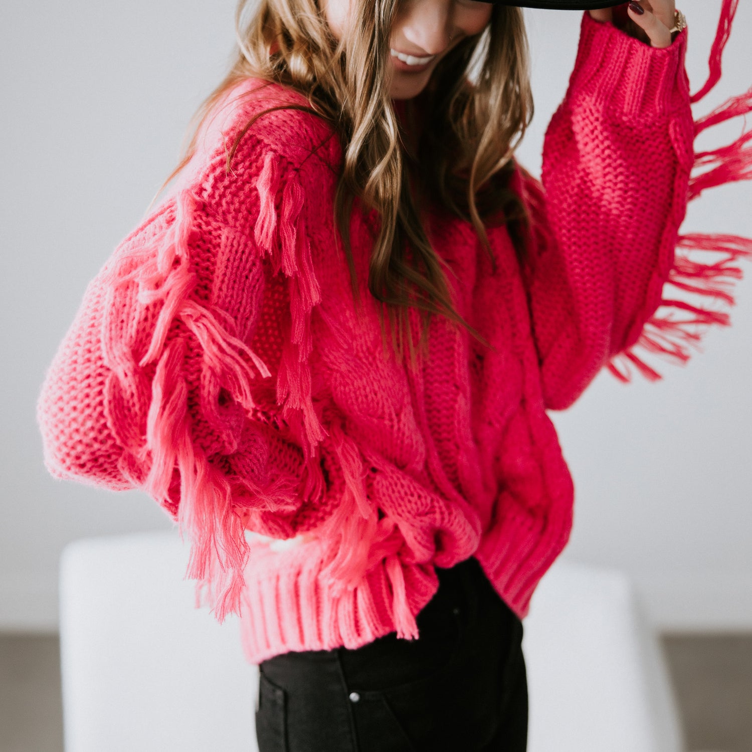 Davis Fringe Sweater