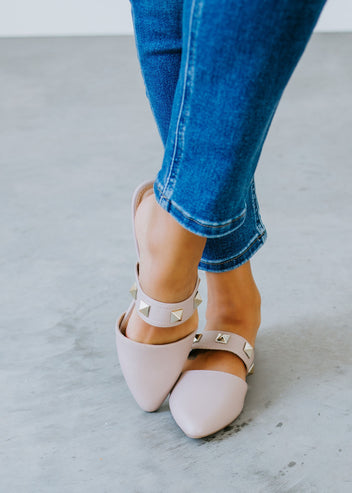 Time To Shine Studded Mule