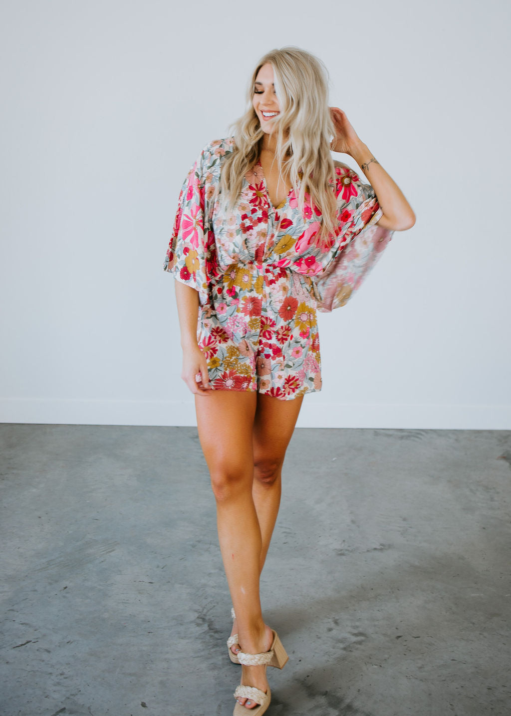 Iris Floral Romper