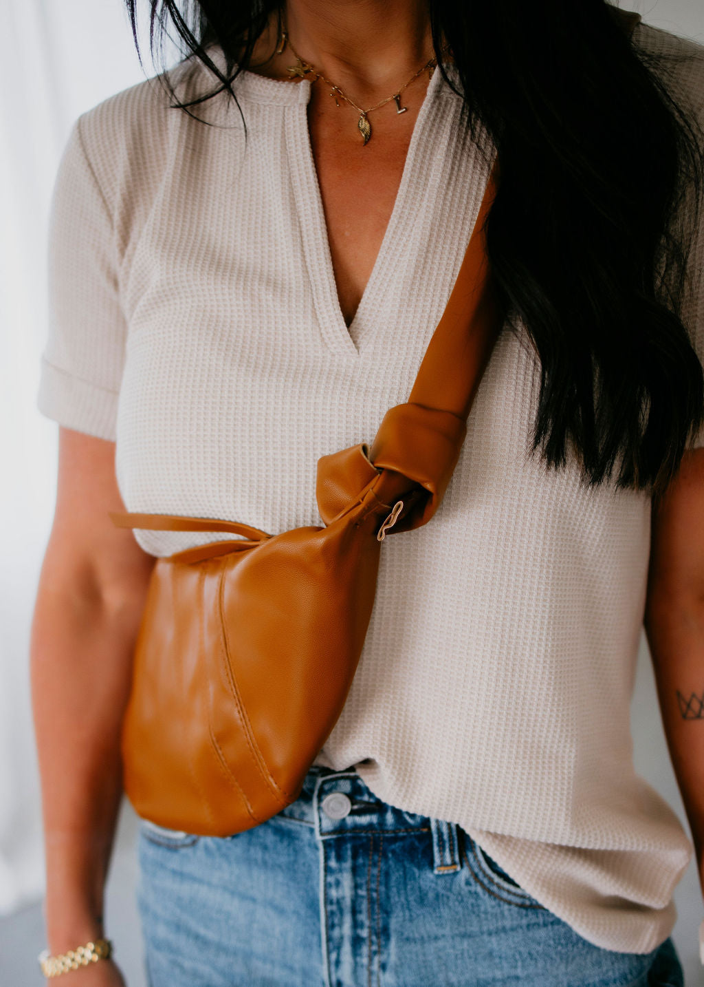 Haeden Waffle Knit Top