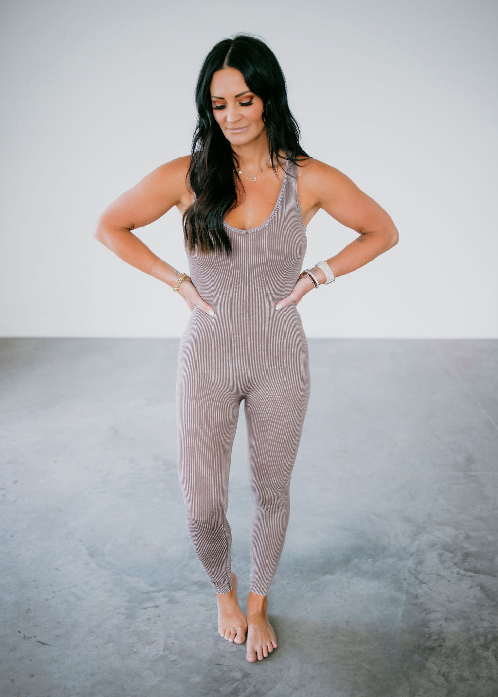 Maxine Ribbed Sports Jumpsuit