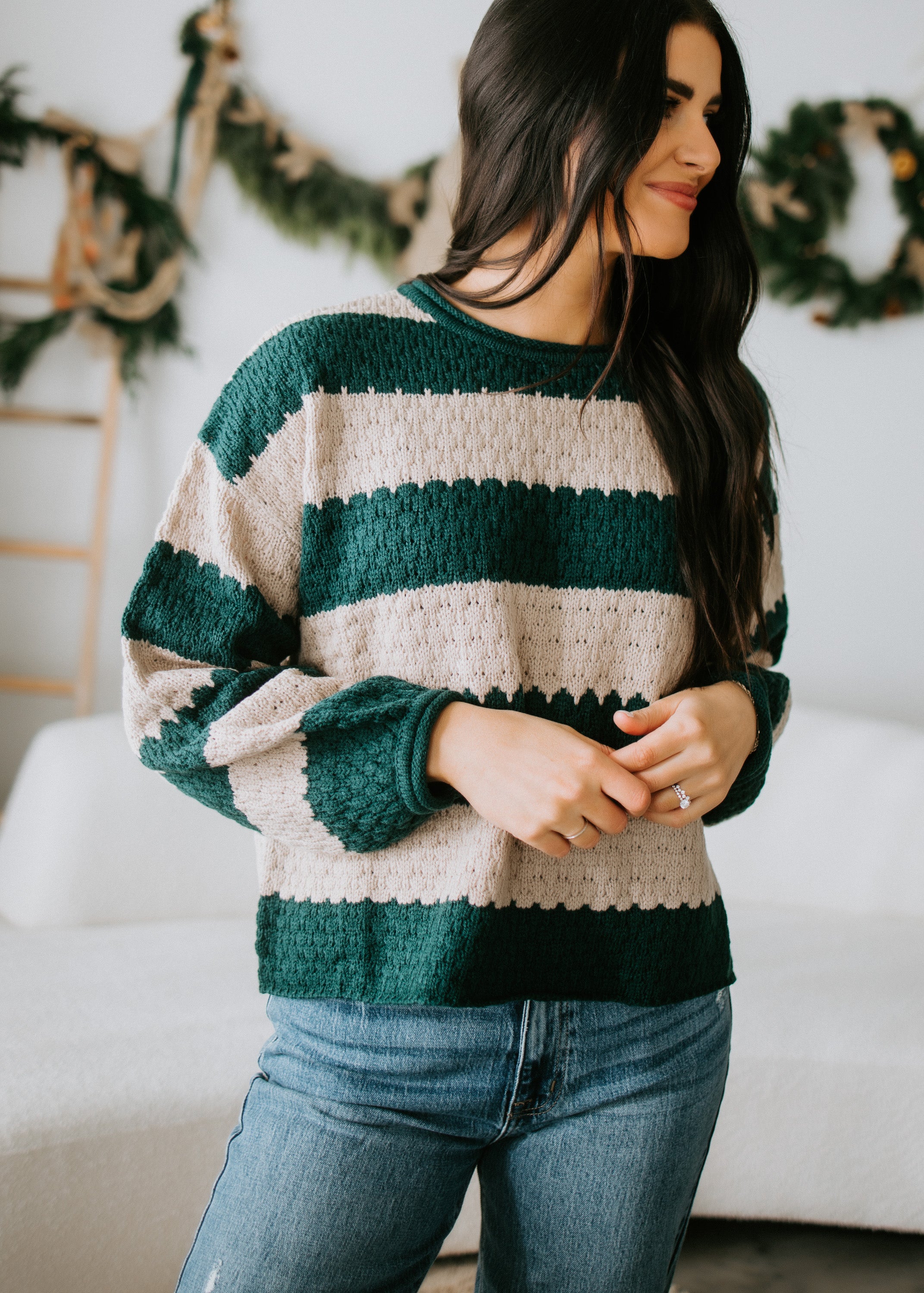 image of Lofton Striped Knit Sweater