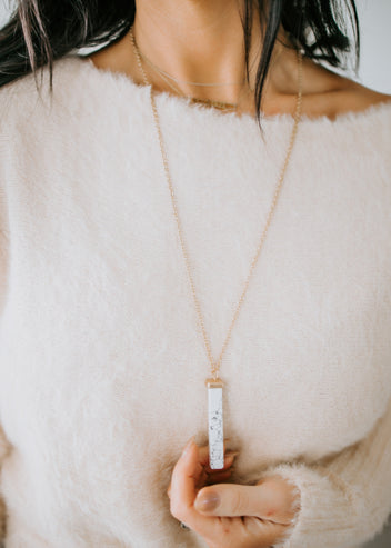 Stone Bar Necklace