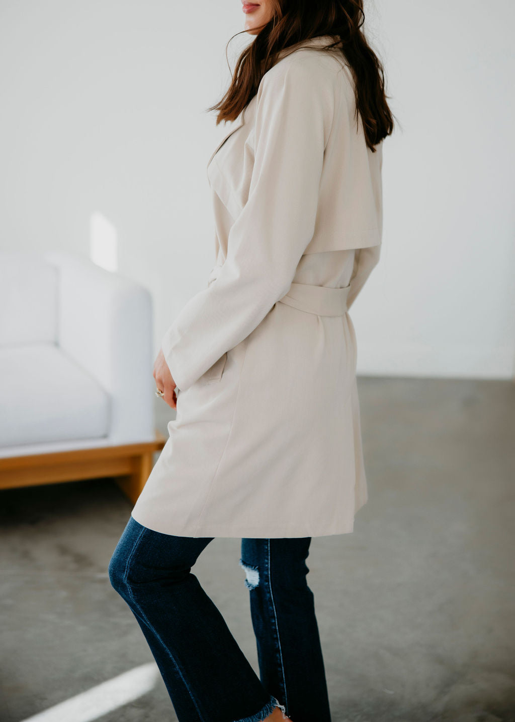 Aurora Belted Trench Coat – Lauriebelles