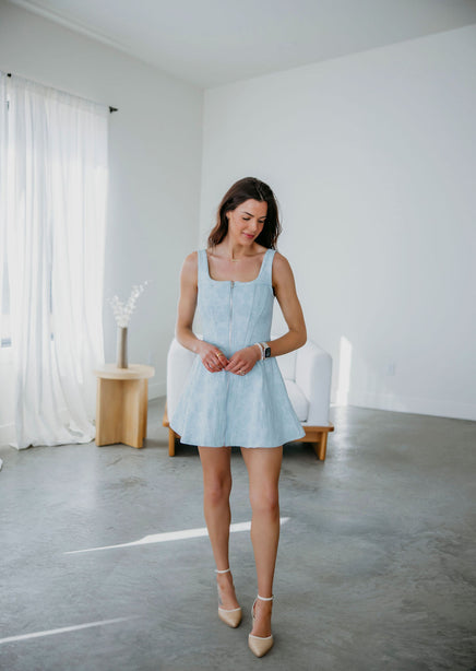 denim.corset dress Loira Denim Corset Dress