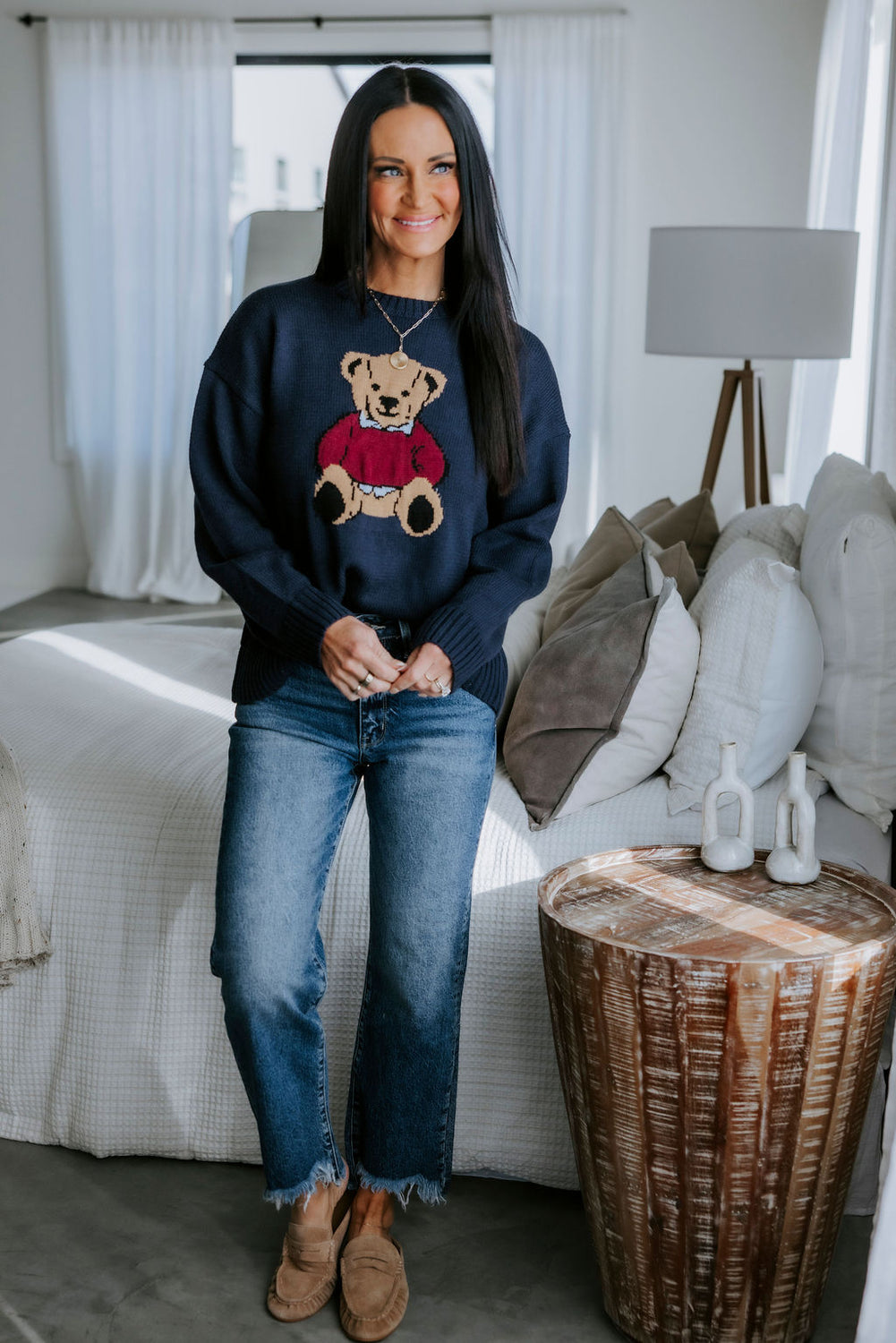 Teddy Bear Motif Sweater