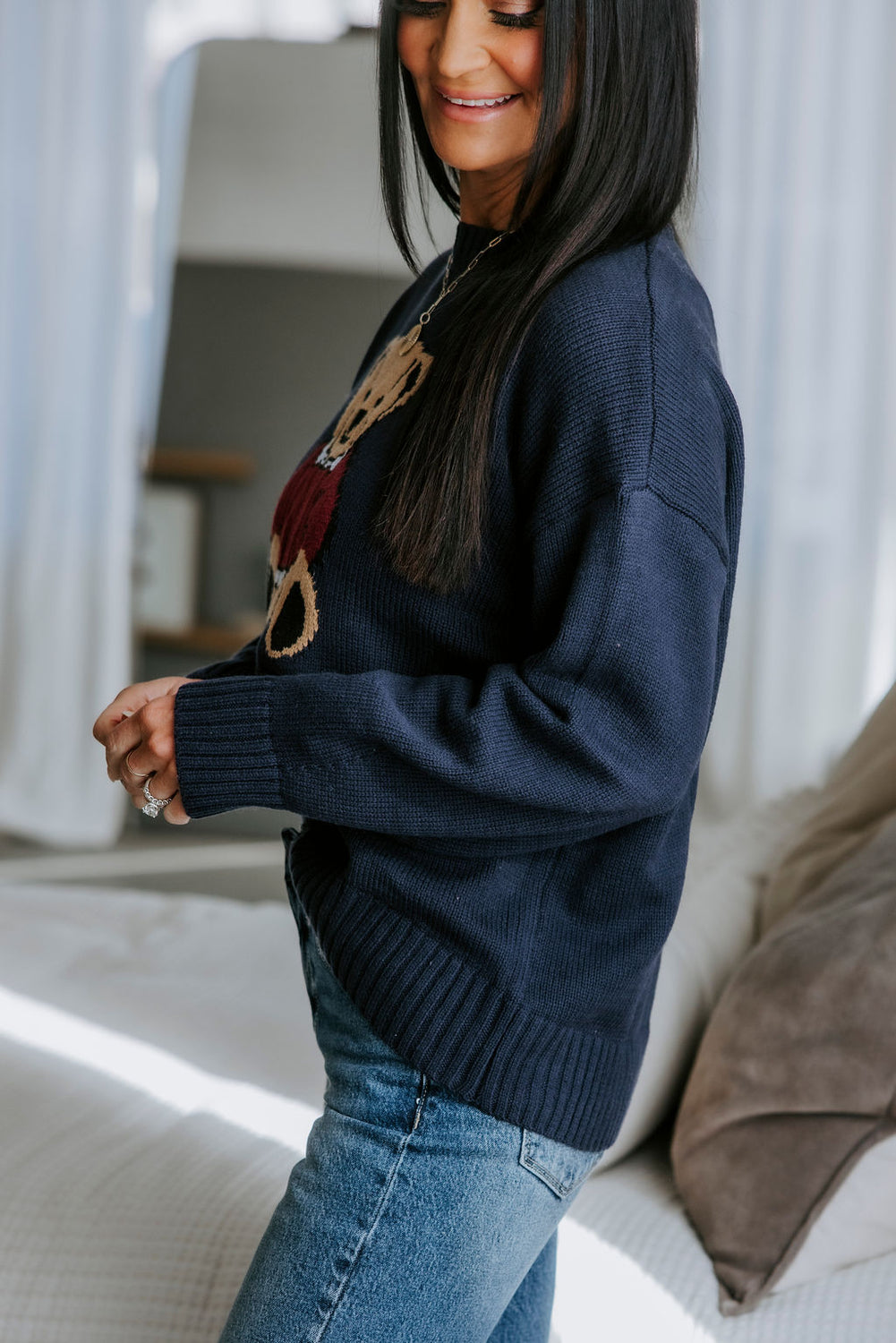 Teddy Bear Motif Sweater