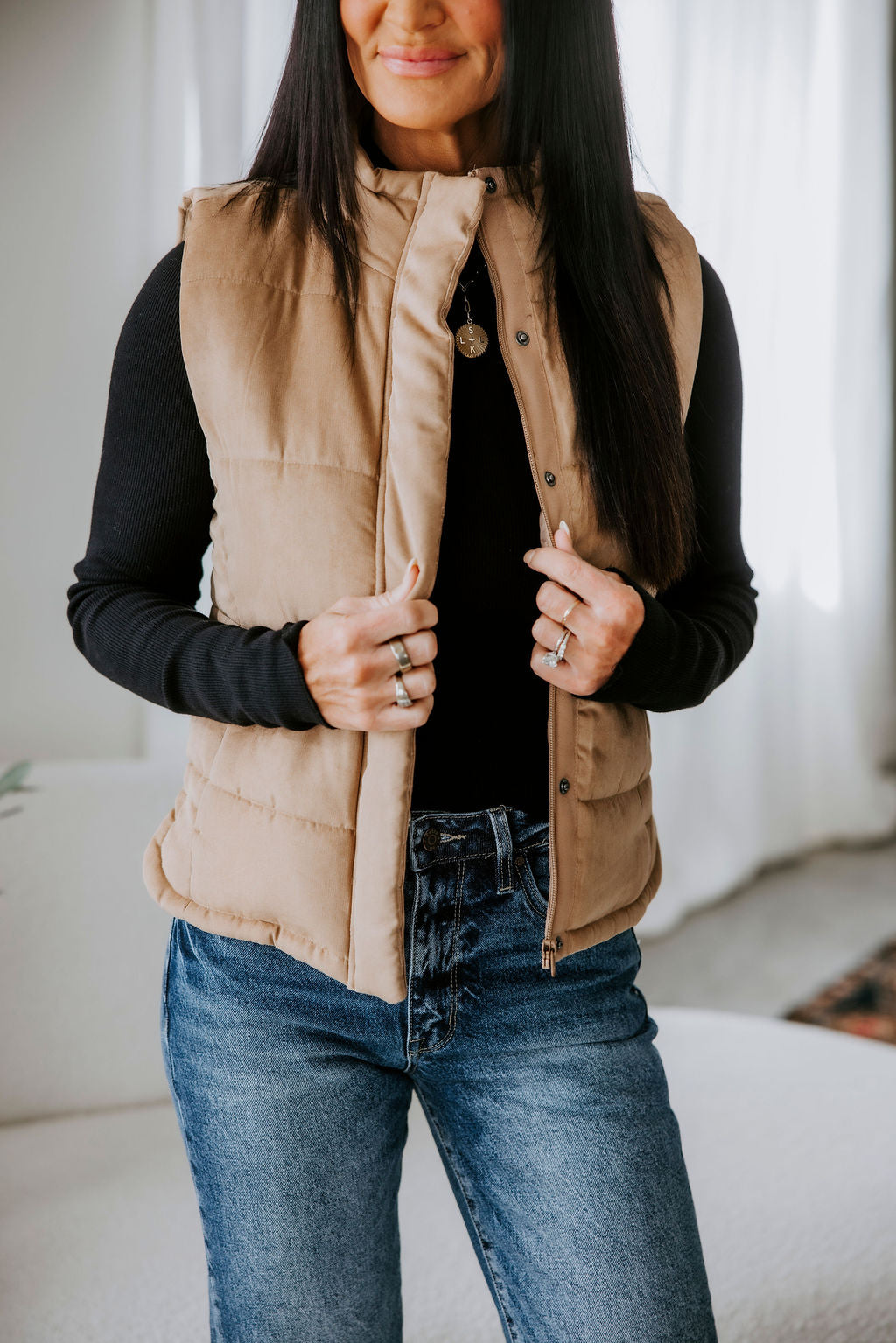 image of Trae Pocketed Puffer Vest