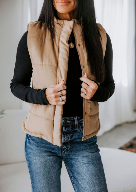 Trae Pocketed Puffer Vest product view