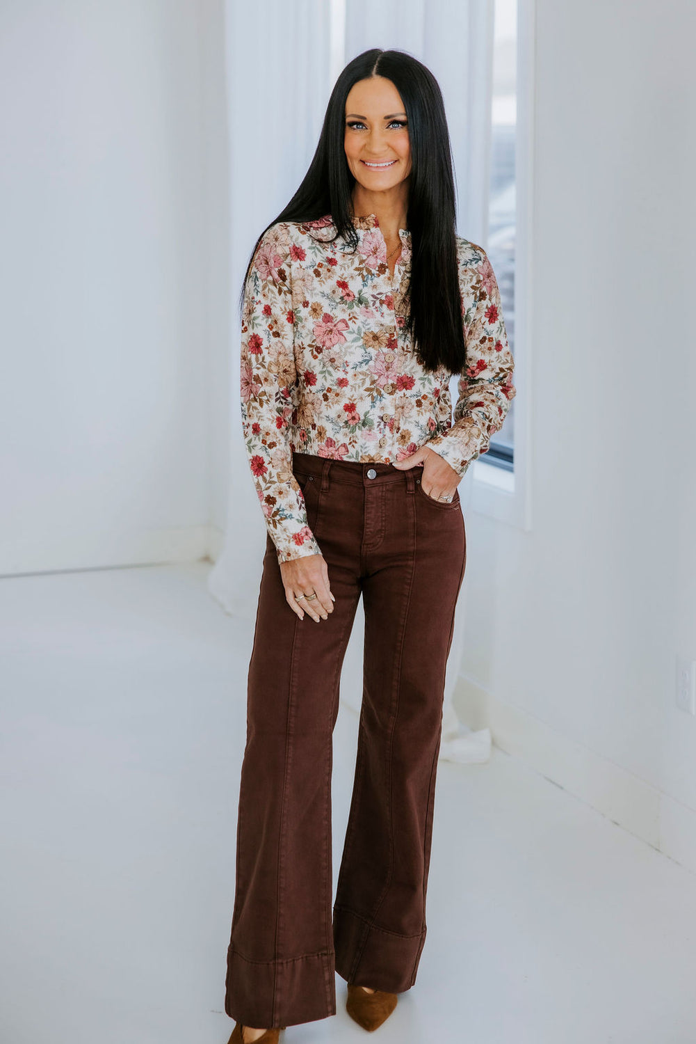 Juney Floral Print Cardigan