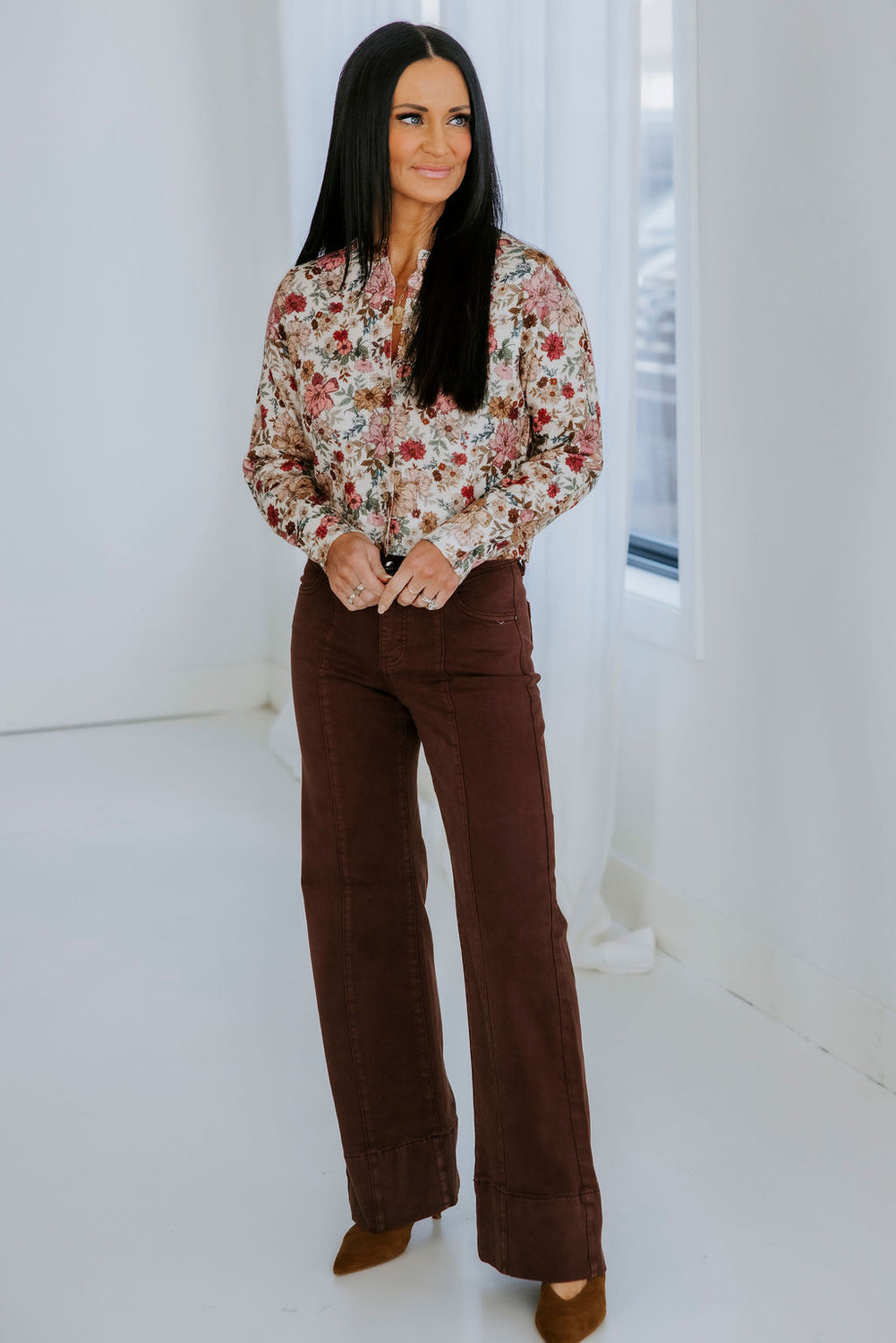 Juney Floral Print Cardigan