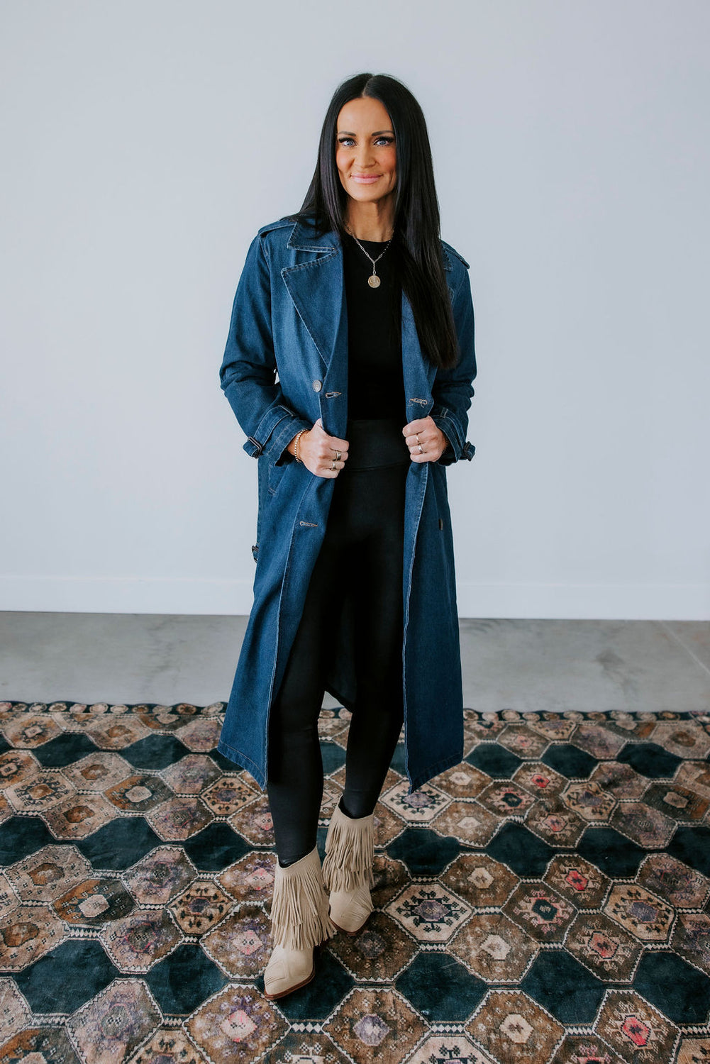 Stirling Denim Trench Coat