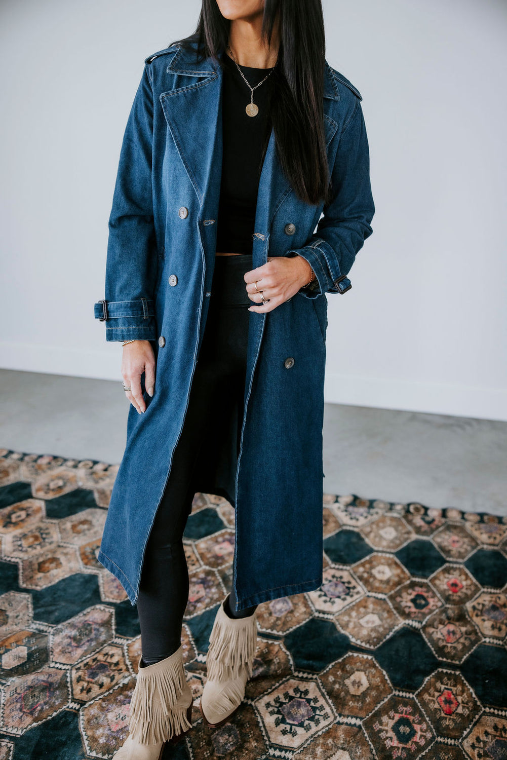 Stirling Denim Trench Coat