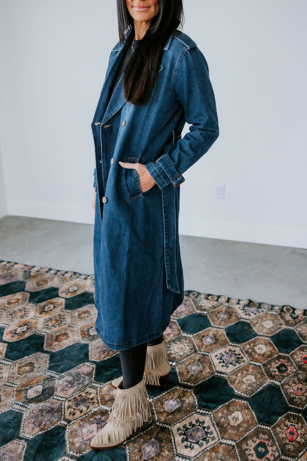 Stirling Denim Trench Coat