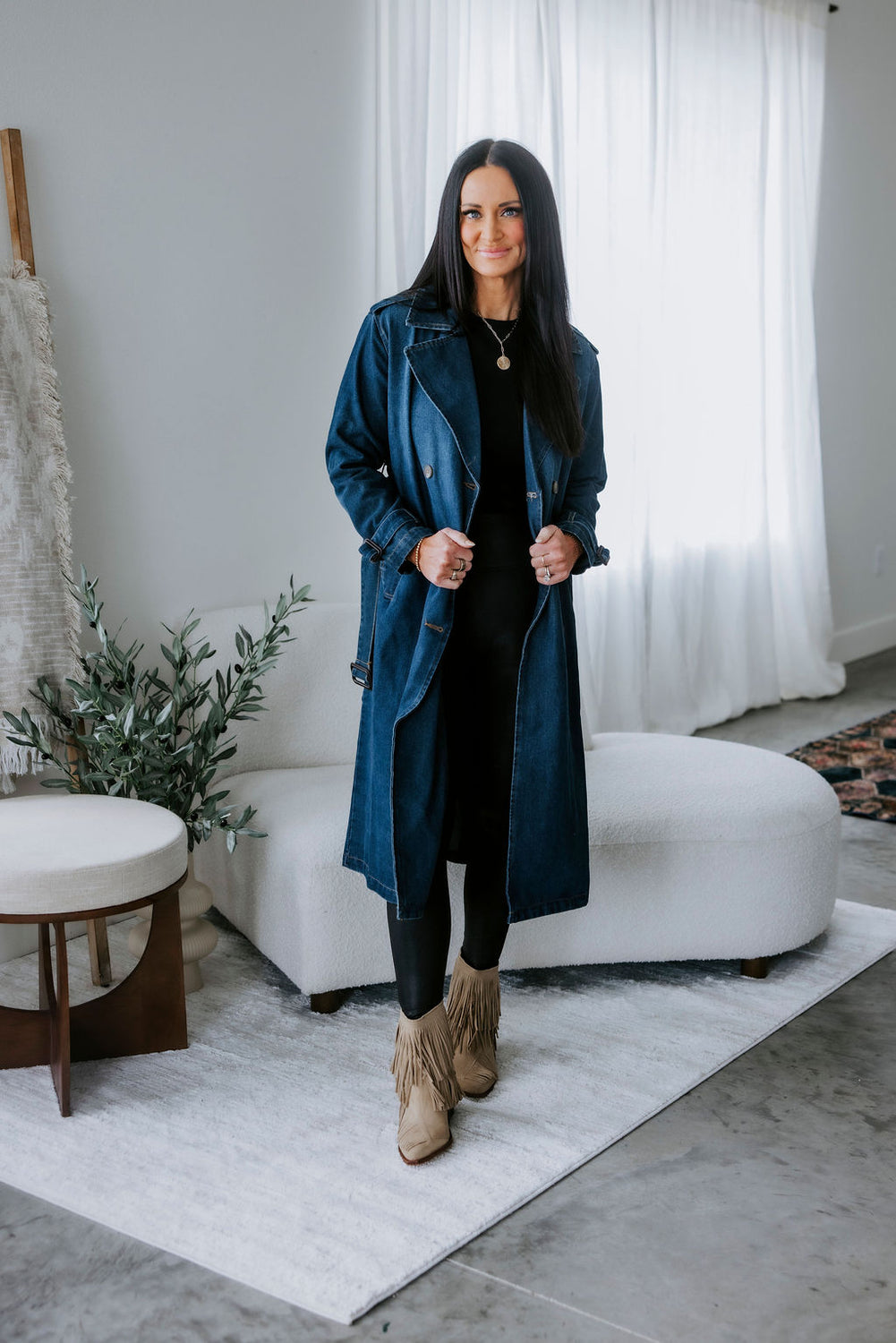 Stirling Denim Trench Coat