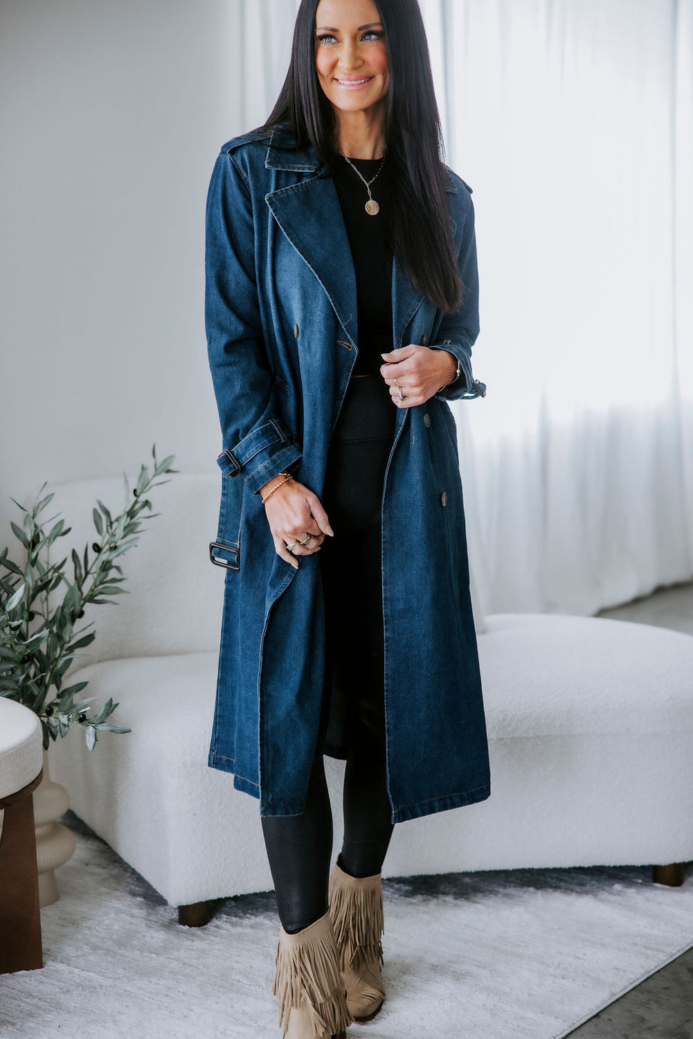 Stirling Denim Trench Coat