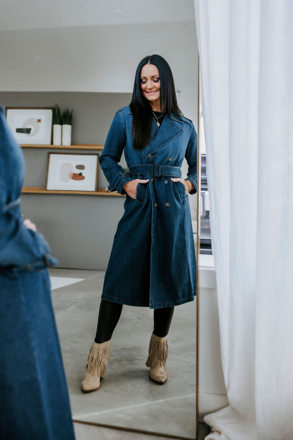 Stirling Denim Trench Coat