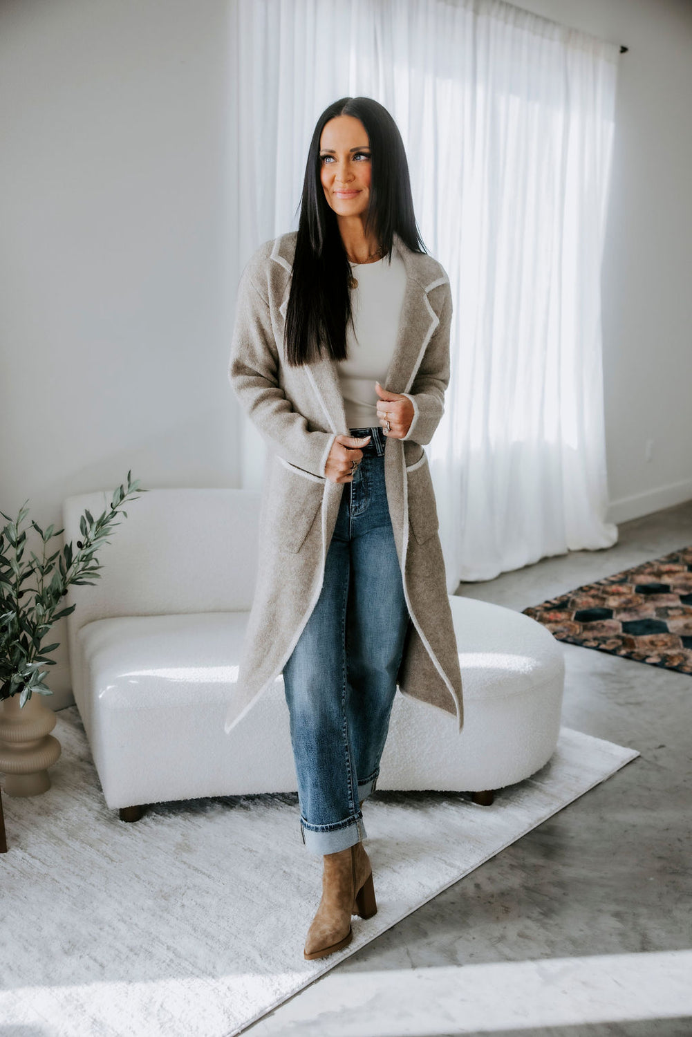 Vickie Longline Knit Jacket