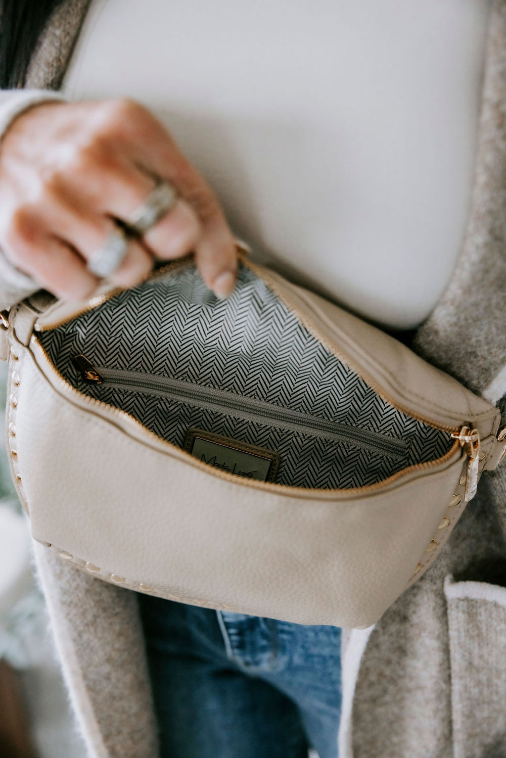 Gizelle Studded Belt Bag