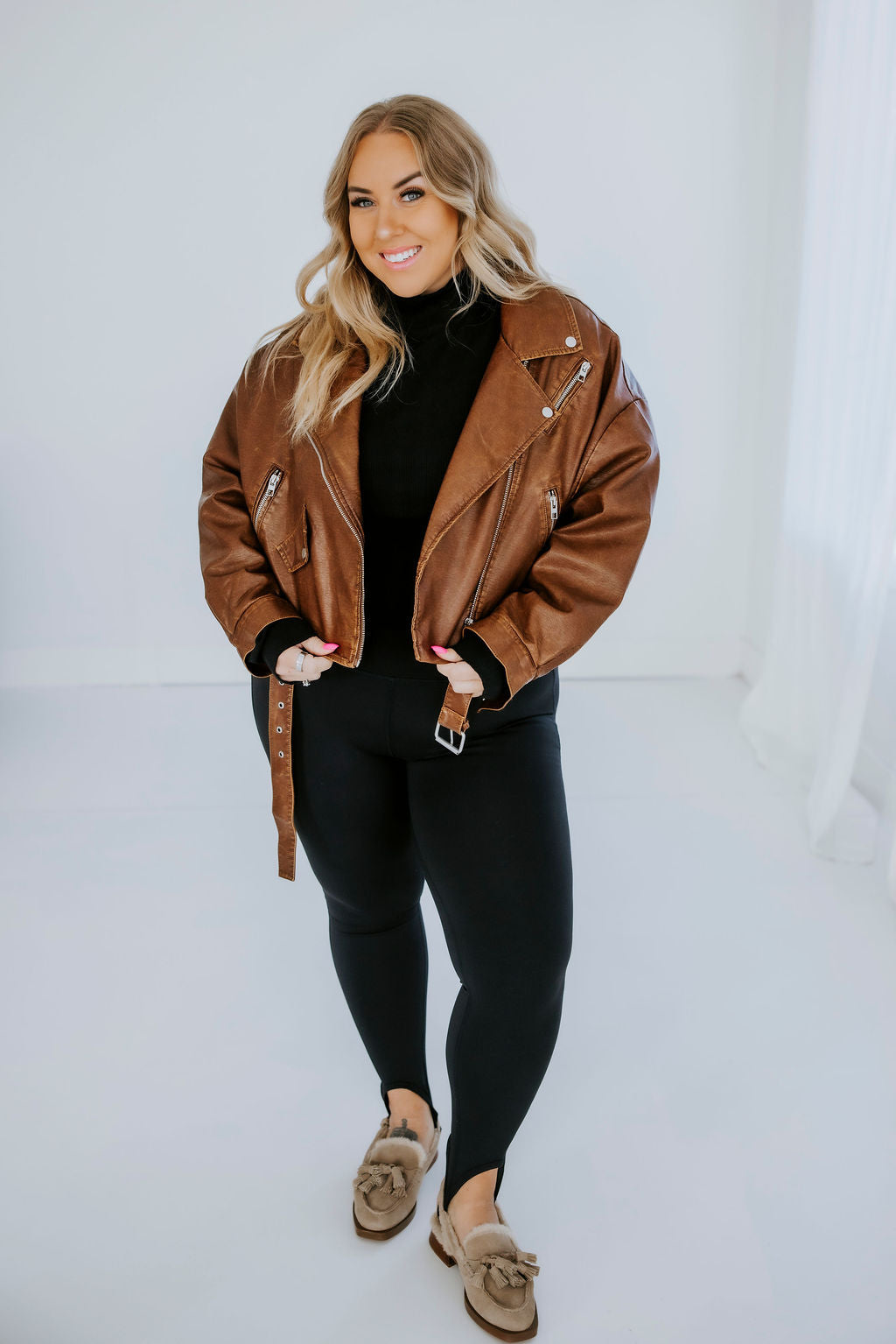 Lily Brown - Lily Brown♥ライダースジャケット Outlaw Brown Moto by Lily and Lottie | Lauriebelles