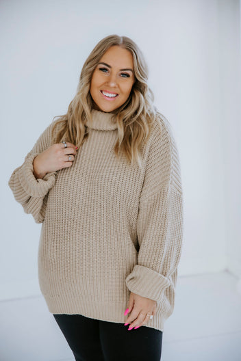Amherst Funnel Neck Sweater by Lily and Lottie
