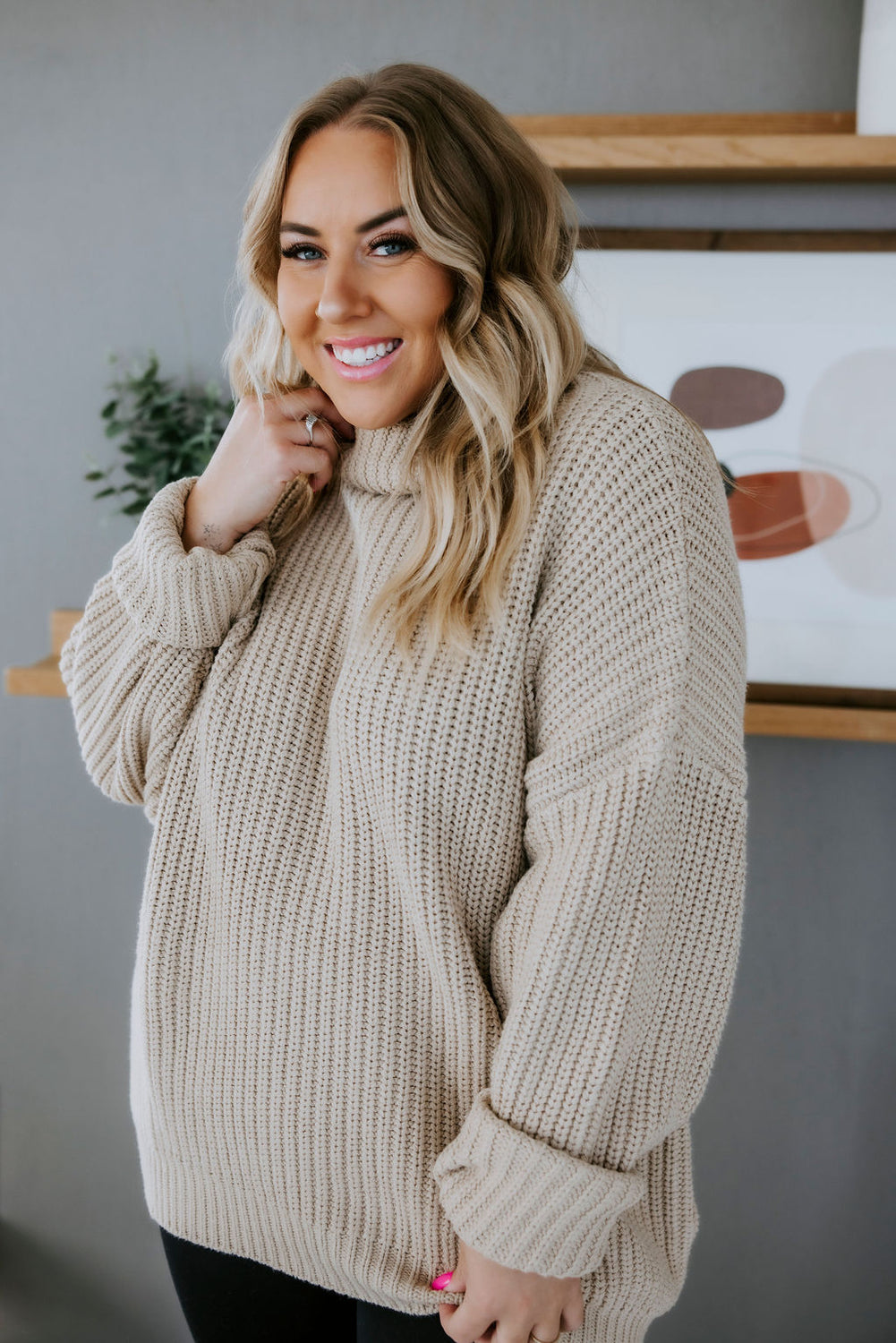 Amherst Funnel Neck Sweater by Lily and Lottie