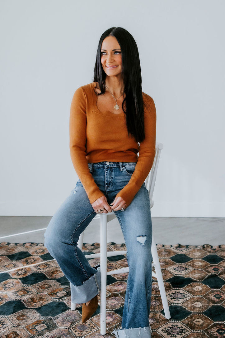 Finley Scallop Knit Top