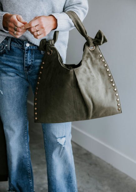 Meadow Studded Hobo Bag product view