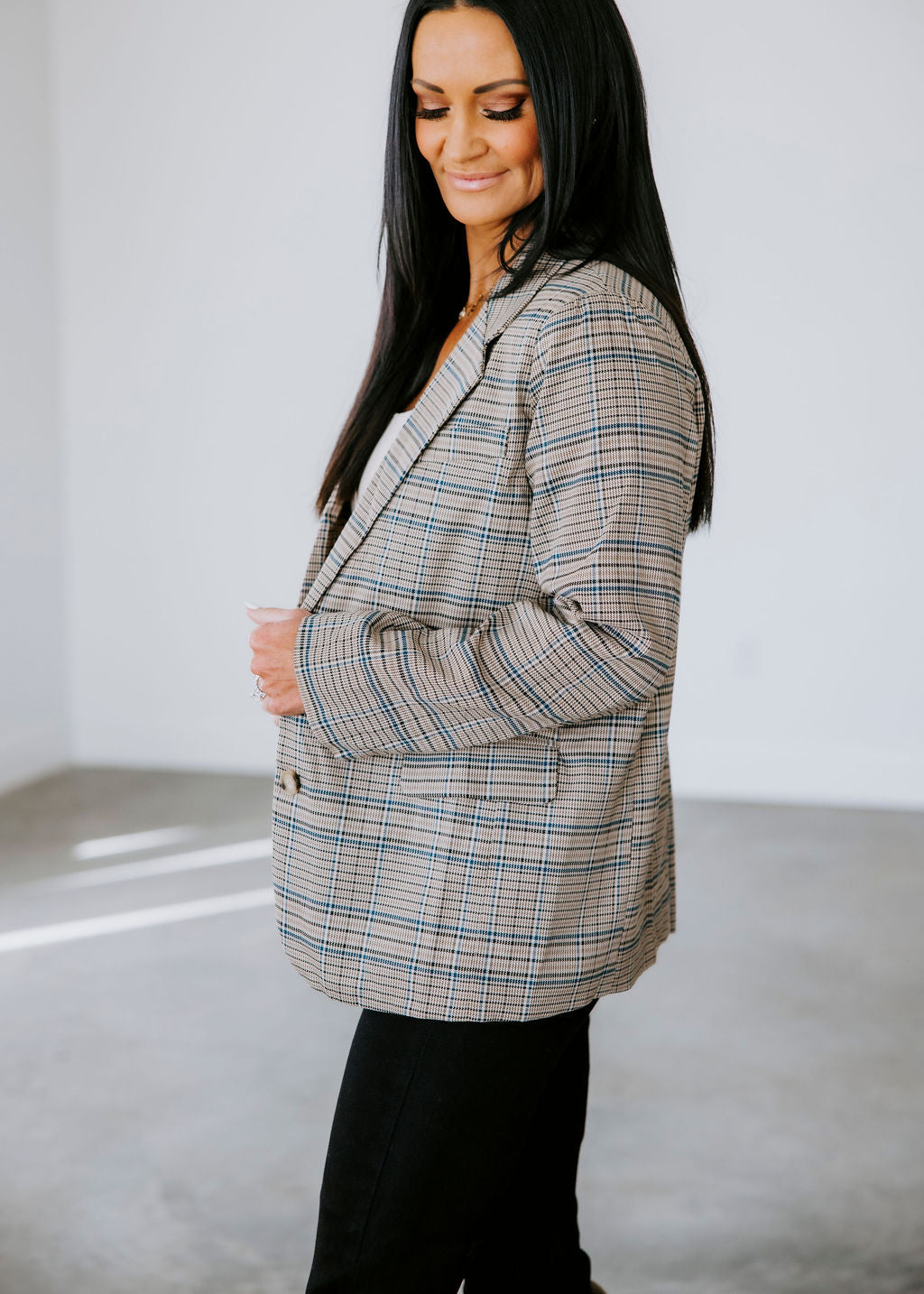 Emmey Checkered Blazer