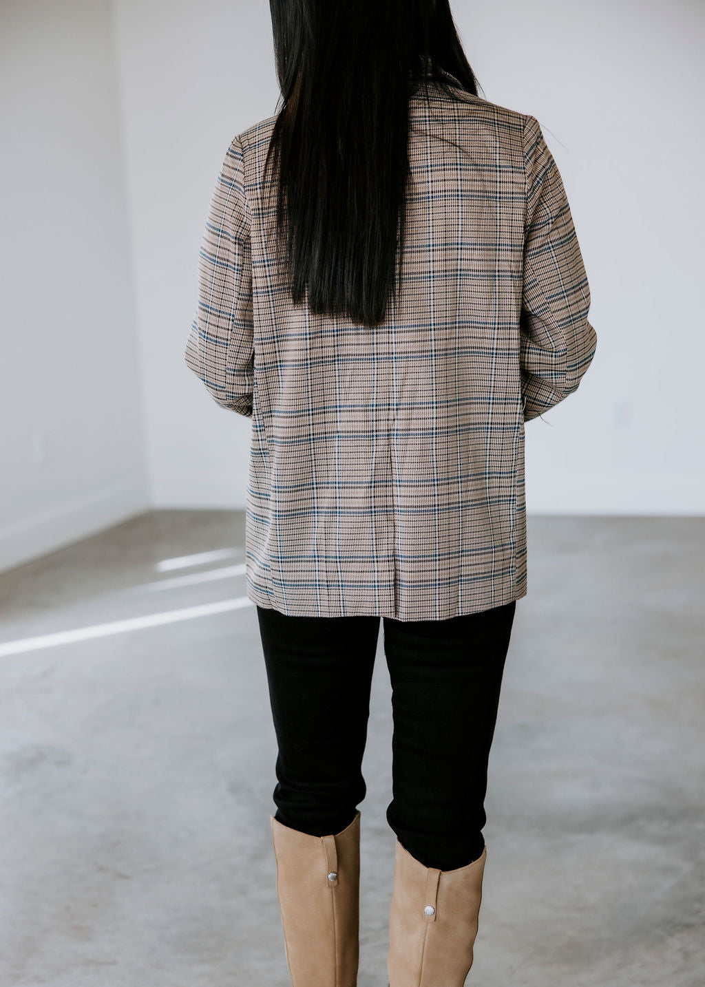 Emmey Checkered Blazer